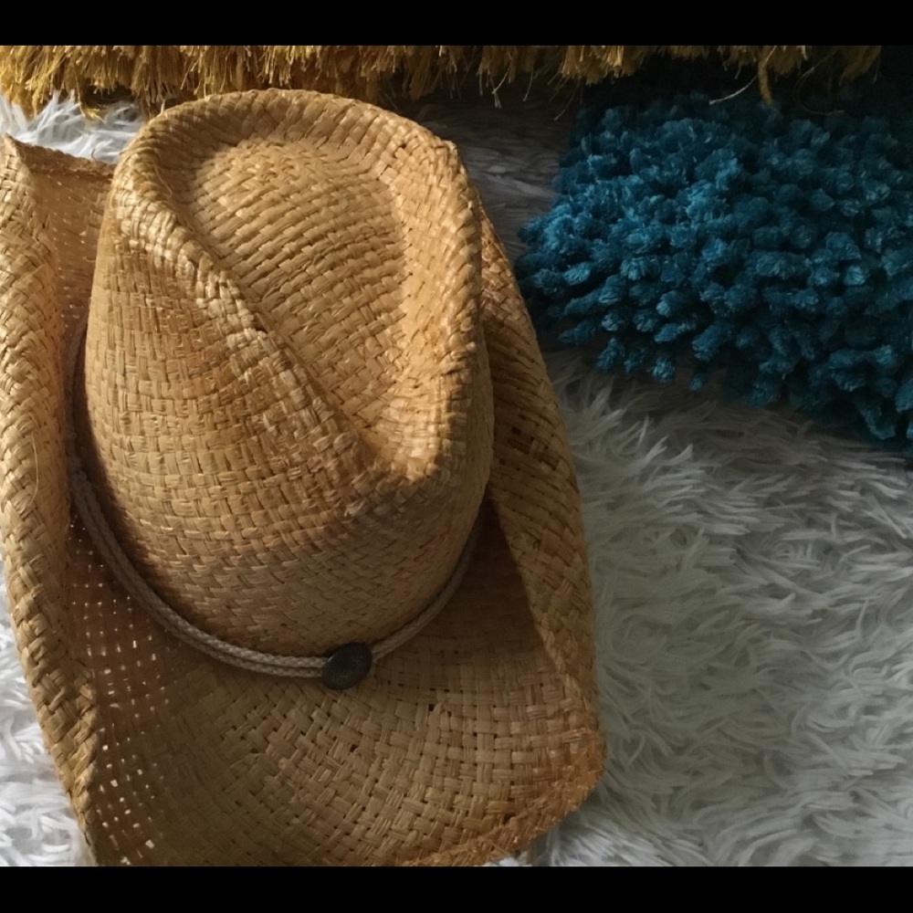 Straw cowboy hat